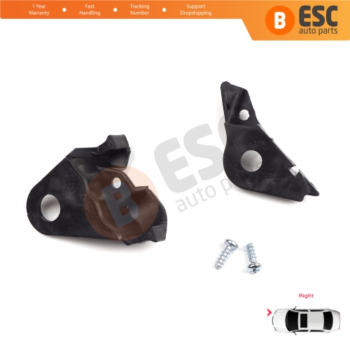 Headlight Holder Mount Repair Bracket Tab Set Right Side for Citroen C4 MK1 LC Coupe MK1 THE 2004–2010 621284