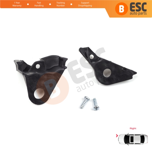 Headlight Holder Mount Repair Bracket Tab Set Right Side for Citroen C4 MK1 LC Coupe MK1 THE 2004–2010 621284