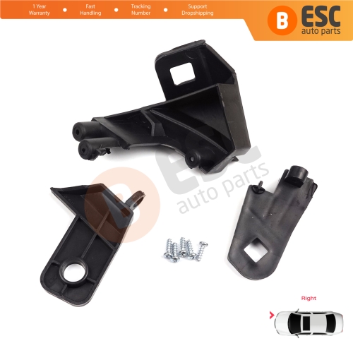 Headlight Holder Mount Repair Bracket Tab Set Right Side for Fiat Doblo MK2 263 2010-2014 Pre-Facelift 51810671