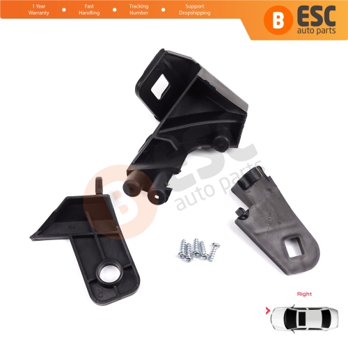 Headlight Holder Mount Repair Bracket Tab Set Right Side for Fiat Doblo MK2 263 2010-2014 Pre-Facelift 51810671