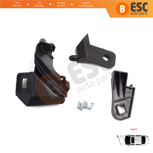 Headlight Holder Mount Repair Bracket Tab Set Right Side for Fiat Doblo MK2 263 2010-2014 Pre-Facelift 51810671