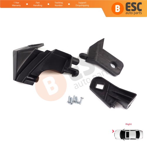 Headlight Holder Mount Repair Bracket Tab Set Right Side for Fiat Doblo MK2 263 2010-2014 Pre-Facelift 51810671