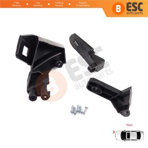 Headlight Holder Mount Repair Bracket Tab Set Right Side for Fiat Doblo MK2 263 2010-2014 Pre-Facelift 51810671