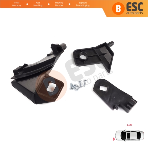 Headlight Holder Mount Repair Bracket Tab Set Left Side for Fiat Doblo MK2 263 2010-2014 Pre-Facelift 51810672