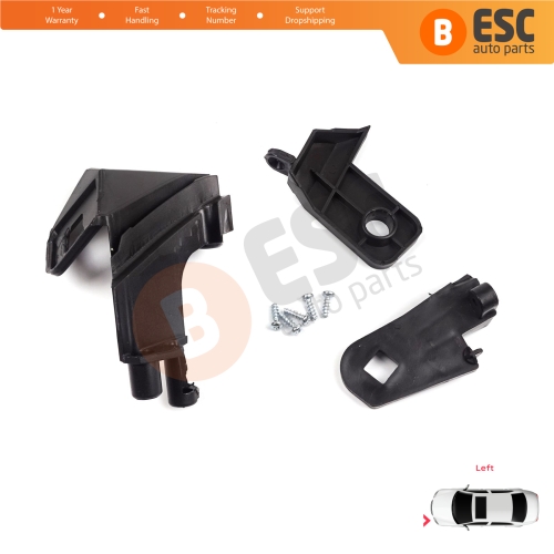 Headlight Holder Mount Repair Bracket Tab Set Left Side for Fiat Doblo MK2 263 2010-2014 Pre-Facelift 51810672