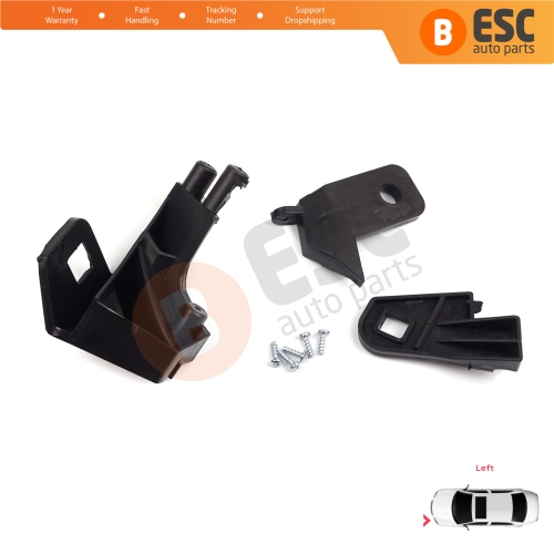 Headlight Holder Mount Repair Bracket Tab Set Left Side for Fiat Doblo MK2 263 2010-2014 Pre-Facelift 51810672