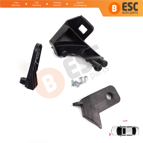 Headlight Holder Mount Repair Bracket Tab Set Left Side for Fiat Doblo MK2 263 2010-2014 Pre-Facelift 51810672