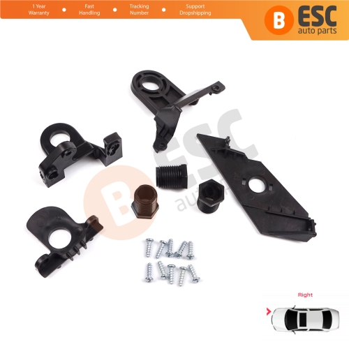 Headlight Holder Mount Repair Bracket Tab Set Right Side for VW Passat 3C B7 362 365 2011-2014 3AA998226