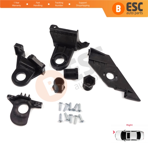 Headlight Holder Mount Repair Bracket Tab Set Right Side for VW Passat 3C B7 362 365 2011-2014 3AA998226