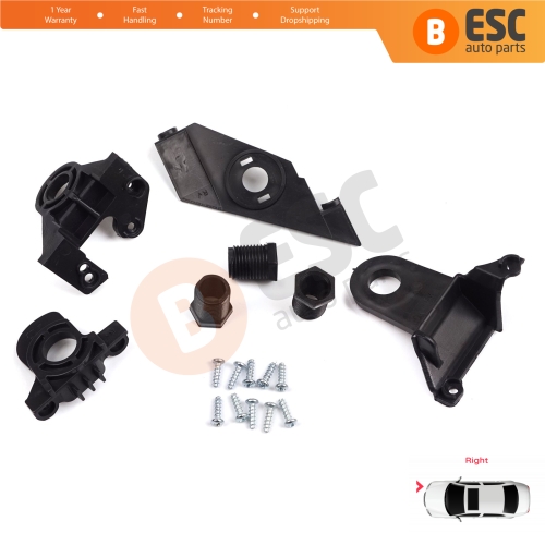 Headlight Holder Mount Repair Bracket Tab Set Right Side for VW Passat 3C B7 362 365 2011-2014 3AA998226