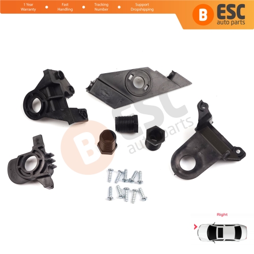 Headlight Holder Mount Repair Bracket Tab Set Right Side for VW Passat 3C B7 362 365 2011-2014 3AA998226