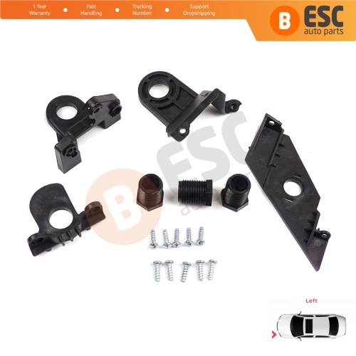 Headlight Holder Mount Repair Bracket Tab Set Left Side for VW Passat 3C B7 362 365 4Motion Sedan Variant 2011-2014 3AA998225