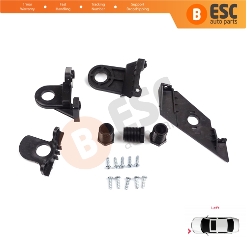 Headlight Holder Mount Repair Bracket Tab Set Left Side for VW Passat 3C B7 362 365 4Motion Sedan Variant 2011-2014 3AA998225