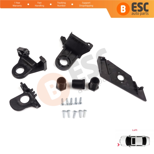 Headlight Holder Mount Repair Bracket Tab Set Left Side for VW Passat 3C B7 362 365 4Motion Sedan Variant 2011-2014 3AA998225