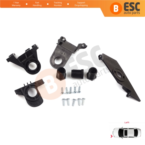 Headlight Holder Mount Repair Bracket Tab Set Left Side for VW Passat 3C B7 362 365 4Motion Sedan Variant 2011-2014 3AA998225