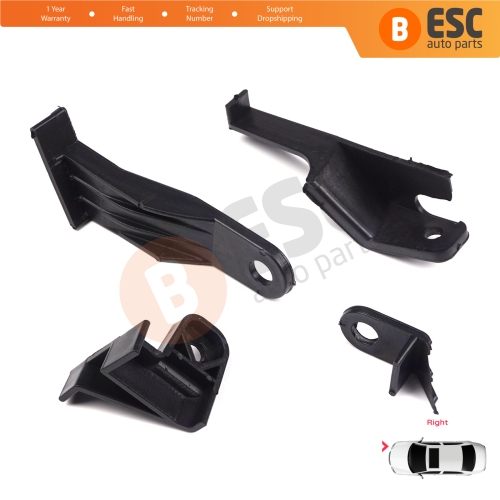 Headlight Holder Mount Repair Bracket Tab Set Right Side for Toyota Corolla MK11 4-Door Sedan 2014-2016 8111002E60