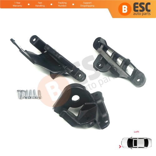 Headlight Holder Mount Repair Bracket Tab Set Left Side for Peugeot 308 MK1 HB SW CC RCZ 408 T7 6212E3