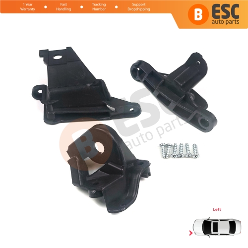 Headlight Holder Mount Repair Bracket Tab Set Left Side for Peugeot 308 MK1 HB SW CC RCZ 408 T7 6212E3