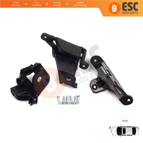 Headlight Holder Mount Repair Bracket Tab Set Right Side for Peugeot 308 MK1 HB SW CC RCZ 408 T7 6212E4