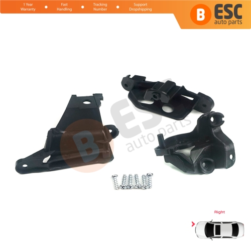 Headlight Holder Mount Repair Bracket Tab Set Right Side for Peugeot 308 MK1 HB SW CC RCZ 408 T7 6212E4