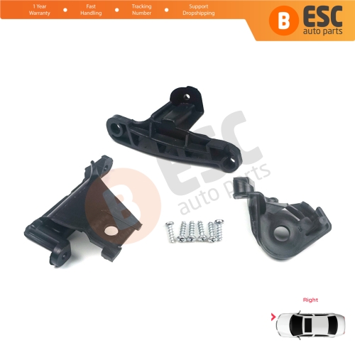 Headlight Holder Mount Repair Bracket Tab Set Right Side for Peugeot 308 MK1 HB SW CC RCZ 408 T7 6212E4