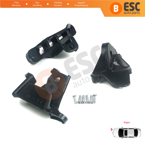 Headlight Holder Mount Repair Bracket Tab Set Right Side for Peugeot 308 MK1 HB SW CC RCZ 408 T7 6212E4