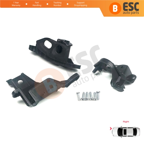 Headlight Holder Mount Repair Bracket Tab Set Right Side for Peugeot 308 MK1 HB SW CC RCZ 408 T7 6212E4