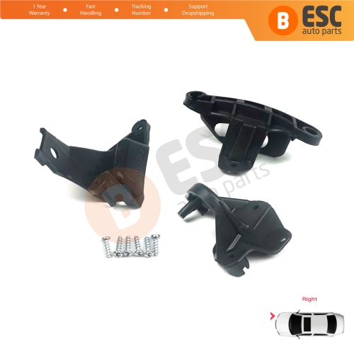 Headlight Holder Mount Repair Bracket Tab Set Right Side for Peugeot 308 MK1 HB SW CC RCZ 408 T7 6212E4