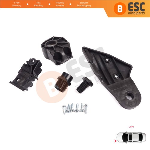 Headlight Holder Mount Repair Bracket Tab Set Left Side for Mercedes C Class W204 S204 C204 2007-2014 CL203 A2048201114