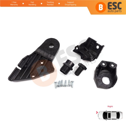 Headlight Holder Mount Repair Bracket Tab Set Right Side for Mercedes C Class W204 S204 C204 2007-2014 CL203 A2048201214