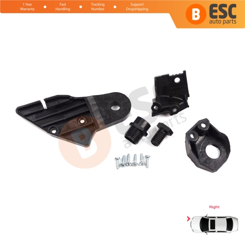 Headlight Holder Mount Repair Bracket Tab Set Right Side for Mercedes C Class W204 S204 C204 2007-2014 CL203 A2048201214