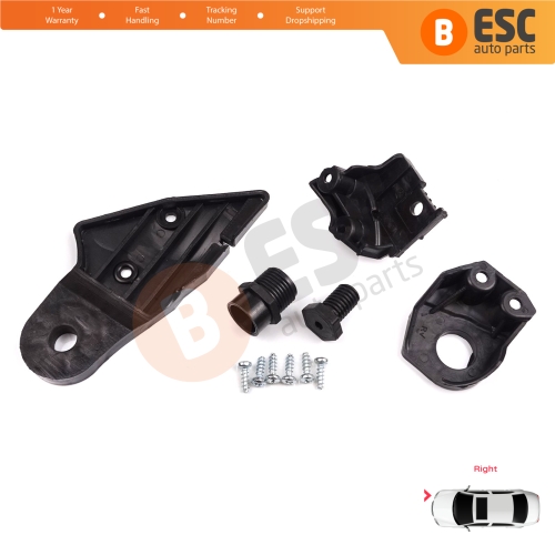 Headlight Holder Mount Repair Bracket Tab Set Right Side for Mercedes C Class W204 S204 C204 2007-2014 CL203 A2048201214