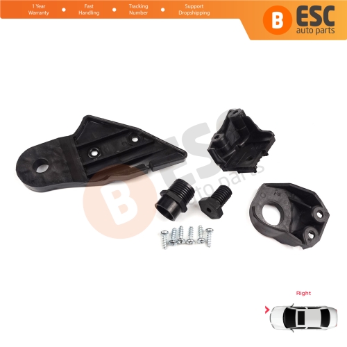 Headlight Holder Mount Repair Bracket Tab Set Right Side for Mercedes C Class W204 S204 C204 2007-2014 CL203 A2048201214