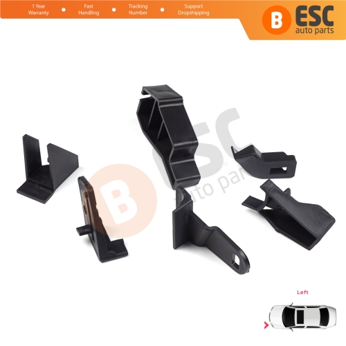 Headlight Holder Mount Repair Bracket Tab Set Left Side for Nissan Qashqai MK2 J11 2013-2021 260604EH0A