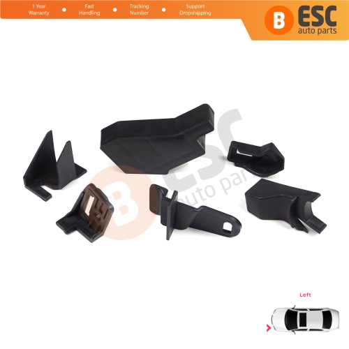 Headlight Holder Mount Repair Bracket Tab Set Left Side for Nissan Qashqai MK2 J11 2013-2021 260604EH0A