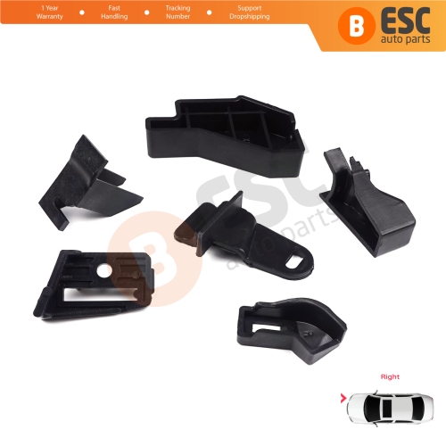 Headlight Holder Mount Repair Bracket Tab Set Right Side for Nissan Qashqai MK2 J11 2013-2021 260104EH0A