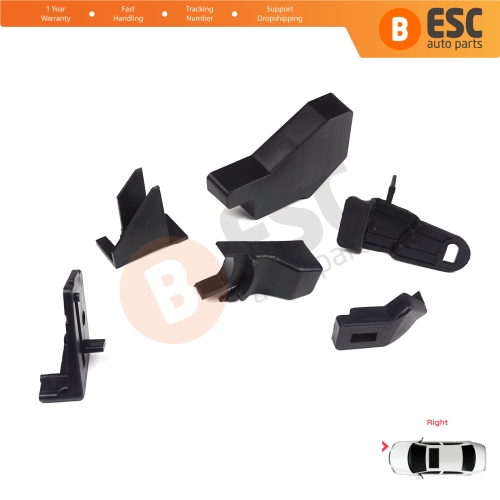 Headlight Holder Mount Repair Bracket Tab Set Right Side for Nissan Qashqai MK2 J11 2013-2021 260104EH0A