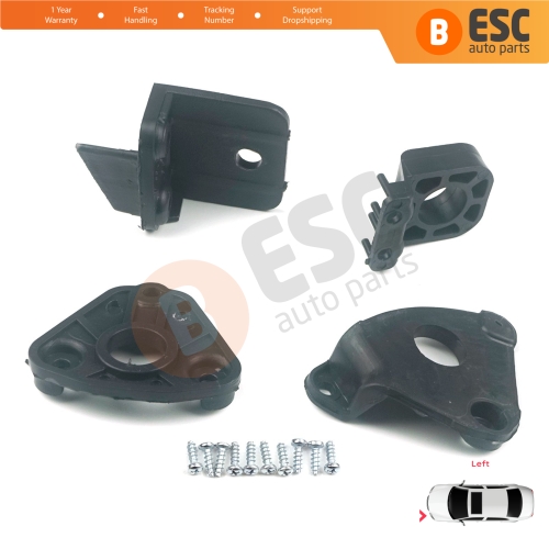 Headlight Holder Mount Repair Bracket Tab Set Left Side for VW Caddy MK3 2K 2C Touran MK1 1T3 2010-2015 2K5998225