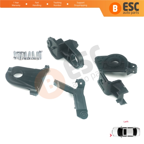 Headlight Holder Mount Repair Bracket Tab Set Left Side for Seat Leon MK3 5F 2012-2020 5F0998225