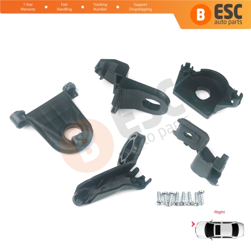 Headlight Holder Mount Repair Bracket Tab Set Right Side for Seat Leon MK3 5F 2012-2020 5F0998226