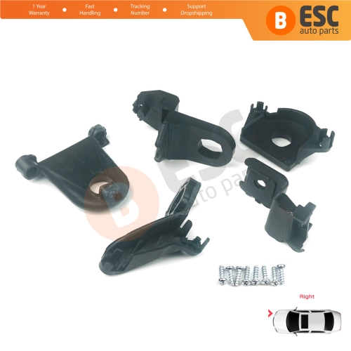 Headlight Holder Mount Repair Bracket Tab Set Right Side for Seat Leon MK3 5F 2012-2020 5F0998226