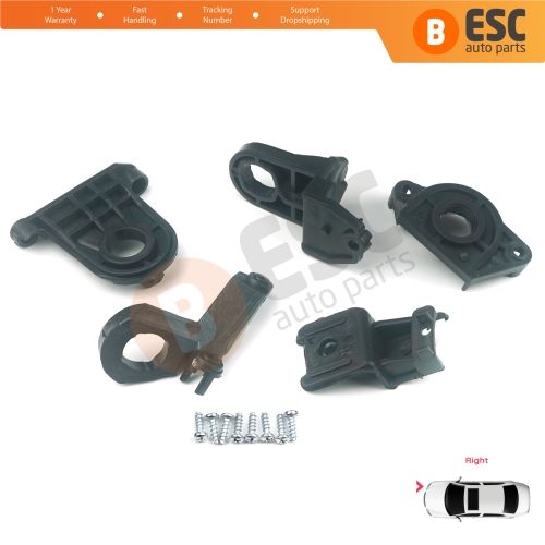 Headlight Holder Mount Repair Bracket Tab Set Right Side for Seat Leon MK3 5F 2012-2020 5F0998226