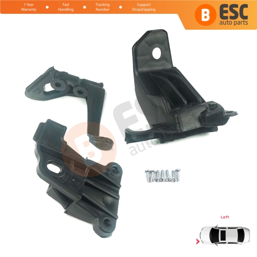 Headlight Holder Mount Repair Bracket Tab Set Left Side for Fiat Tipo 356 Egea 2015-On 50927927