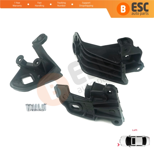 Headlight Holder Mount Repair Bracket Tab Set Left Side for Fiat Tipo 356 Egea 2015-On 50927927