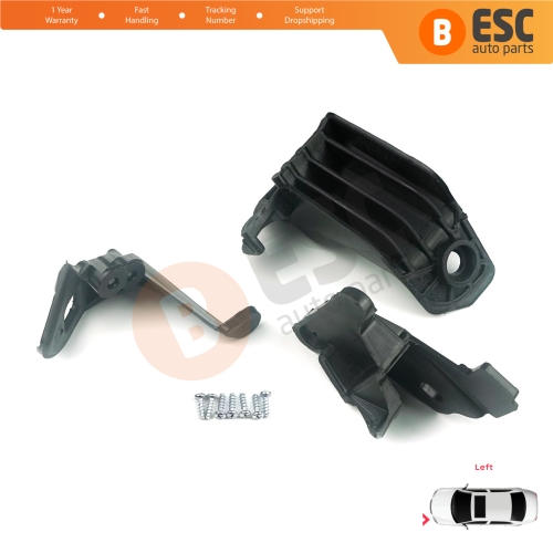 Headlight Holder Mount Repair Bracket Tab Set Left Side for Fiat Tipo 356 Egea 2015-On 50927927