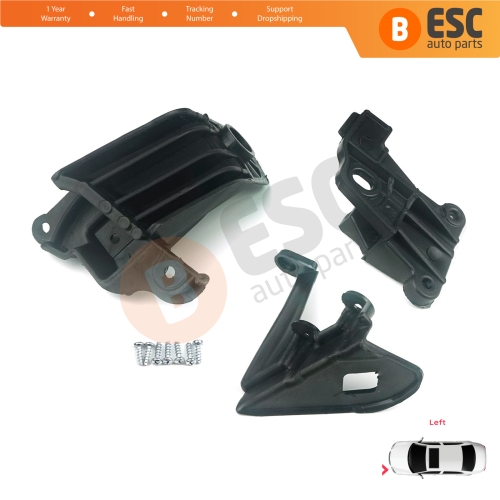 Headlight Holder Mount Repair Bracket Tab Set Left Side for Fiat Tipo 356 Egea 2015-On 50927927