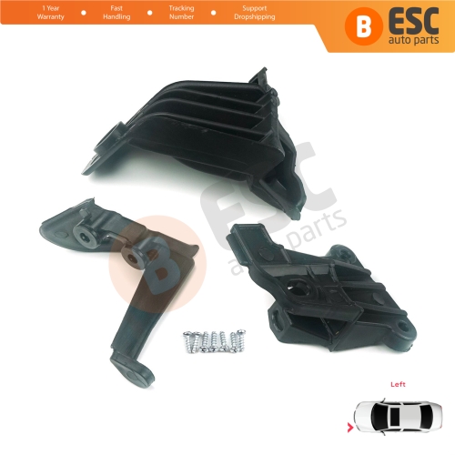 Headlight Holder Mount Repair Bracket Tab Set Left Side for Fiat Tipo 356 Egea 2015-On 50927927