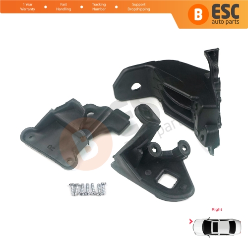 Headlight Holder Mount Repair Bracket Tab Set Right Side for Fiat Tipo 356 Egea 2015-On 50927929 