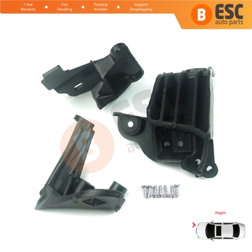 Headlight Holder Mount Repair Bracket Tab Set Right Side for Fiat Tipo 356 Egea 2015-On 50927929 