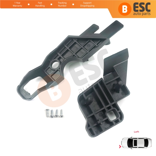 Headlight Holder Mount Repair Bracket Tab Set Left Side for Citroen C-Elysee 2012-On 9675140080